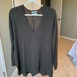 Long sweater - earthy green